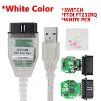 Interface de diagnostic OBDII 2026 pour INPA K DCAN avec interrupteur, connecteur de diagnostic de code pour voiture INPA K+CAN K-Line OBD2