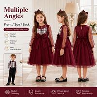 Ensemble de robes à bretelles assorties pour la famille, vêtements pour enfants, ensembles de vêtements pour filles, mode boutique, vêtements pour enfants personnalisés, directement de l'usine