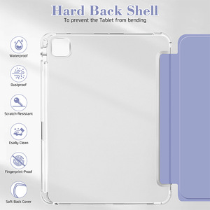 Étui pour tablette iPad Air4/5/Air11 de 10,9 pouces, nouveau modèle simple, couleur unie, protection intégrale antichoc. - Product Image 3