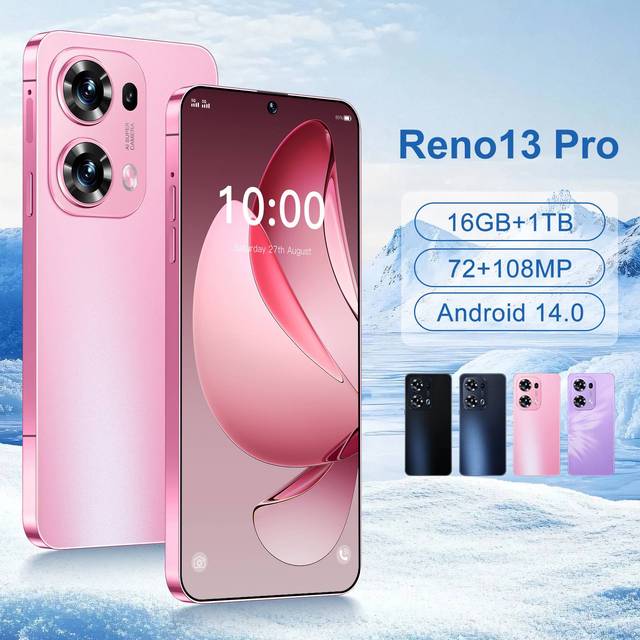 Reno 13 Pro 5G Smartphone 16GB+1TB 7800mAh Long Standby Android 14 Multi Language Unlocked Android Smartphone
