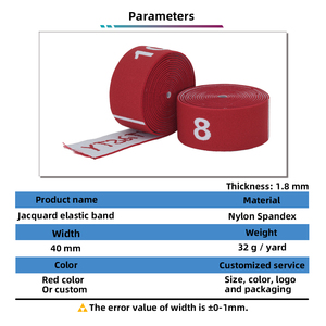 Yüksek kalite özel Logo jakarlı elastik bant yüksek mukavemetli naylon elastik bant için Yoga direnci gözlük - Product Image 3