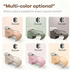 High-<b>end</b> Customization Barbershop Shampoo Chair with Basin Water Parts Hair Salon Shampoo <b>Bed</b> with Foot Pedal - Product Image 5