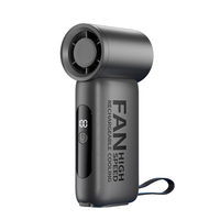 Ventilateur personnel 6000 mAh avec batterie externe, 100 vitesses, électrique, rechargeable par USB, sans pales