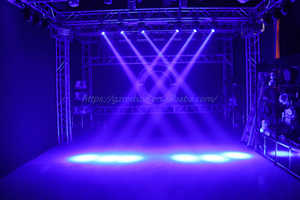 Redsun Disco DJ thiết <span class=keywords><strong>b</strong></span>ị chiếu sáng mini RGBW 4in1 60 wát LED chùm 230 với LED Strip di chuyển đầu ánh sáng - Product Image 4