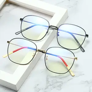 Neue Mode Retro Anti-Blaulicht Brillen rahmen TR90 quadratischen Rahmen Plano Computer optische Hersteller Großhandel