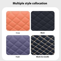 Tapis de coffre en cuir entièrement fermé pour 24 modèles d'accessoires d'intérieur de voiture dédiés C16 avec matériau en cuir durable