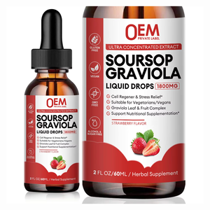 Gotas Líquidas de Guanábana (Graviola) para Adultos, Apoyo Inmunológico, Salud Hepática, Relajación, Sueño Natural, No Apto para Mujeres Embarazadas - Product Image 1