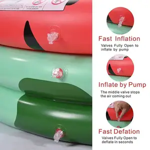 Inflatable Pool Float Manufacture Round Inflatable Outdoor Kids Swimming And Wading Watermelon Pool For Ages 2 And Up
