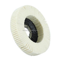 Fournisseur de roue de polissage en feutre de laine OEM de 125 mm pour la finition des surfaces de carrosserie automobile en acier inoxydable avec meuleuse d'angle