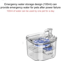 Nouveau animal de compagnie fontaine à boire carré Transparent chat abreuvoir Circulation automatique Intelligent température constante chat fournitures