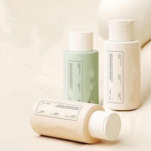 Lujo 300ml <span class=keywords><strong>400ml</strong></span> 500ml Frosted Soft Touch Hdpe Champú y acondicionador Body Wash Lotion Squeeze Bottle con tapa superior de disco ancho - Product Image 4