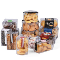 Transparent Tiramisu Dessert Boîte Carré Clair PS En Plastique Gâteau Emballage Conteneur Pâtisserie Emballage Boîte Avec Couvercle