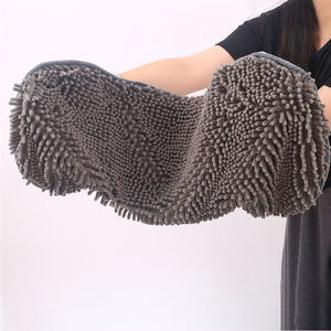 ชุดผ้าขนหนูไมโครไฟเบอร์สำหรับสุนัขสุดหรู ซึมซับน้ำได้ดีเยี่ยม ผ้าขนหนูอาบน้ำเนื้อนุ่ม มีช่องใส่ของ ผลิตจากโพลีเอสเตอร์เชนิลล์ สำหรับสัตว์เลี้ยง สุนัข ใช้ในห้องน้ำ - Product Image 5