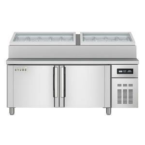 Gewerblicher Unterbau-Gefrierschrank, Kühlschrank-Arbeitstisch aus Edelstahl, Kühltheke, Sandwich- und Pizza-Vorbereitungstisch, Kühlschrank - Product Image 2