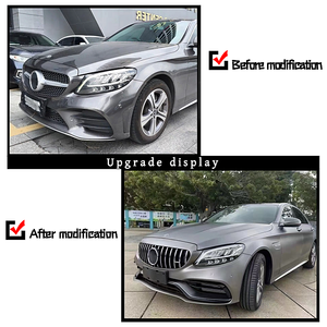 Bộ body kit AMG C63 nâng cấp bằng nhựa Polypropylene cho Mercedes-Benz C-Class W205, bộ chuyển đổi ngoại thất ô tô - Product Image 4
