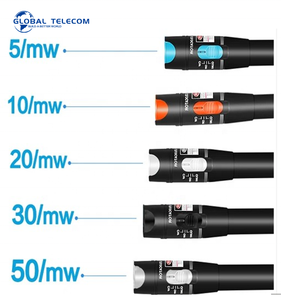 เครื่องวัดกำลังแสงแบบออปติคอลพร้อม VFL สำหรับตรวจสอบสายไฟเบอร์ออปติก ระยะ 20 กม. กำลัง 1mW 10mW 20mW 25mW 30mW 50mW - Product Image 1