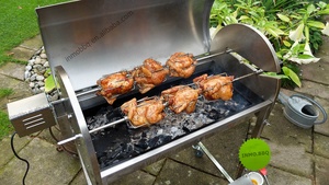 Griglia Rotante per Pollo di Alta Qualità in <span class=keywords><strong>Acciaio</strong></span> Inox da 30KG con Coperchio - Product Image 2