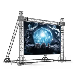 Iklan P3.91-7.8 layar transparan LED dinding kaca video layar display LED ultra-tipis