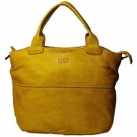 Sac fourre-tout en cuir pleine fleur avec fermeture éclair, chaînes, motif uni, design élégant et spacieux, idéal pour les voyages, alliage parfait d'élégance