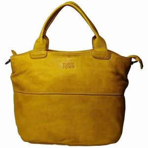 Full Grain Leather Tote <b>Bag</b> with Zipper Closure and Chains Stylish & Spacious Travel Design Perfect Blend of Elegance - Product Image 3