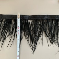 Vente directe usine : Franges de plumes d'autruche de 6-8 cm, accessoires de dentelle pour vêtements et décorations à pompons de plumes