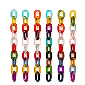 Eslabones de Cadena de Resina Epoxi Transparente Artística de Alta Calidad, Multicolores, Tamaño S, Decoración para Colgar en la Pared, Manualidades, Navidad, etc. - Product Image 6