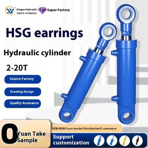 Üreticiler 5T standart dışı iki yönlü teleskopik mühendislik hidrolik silindir üst küpe yağ hidrolik silindirler tedarik - Product Image 5