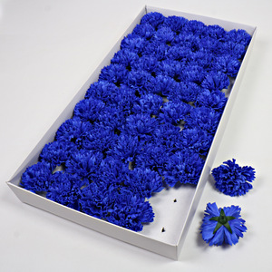 Vente en gros de <span class=keywords><strong>fleurs</strong></span> funéraires en fausse soie artificielle bon marché 8.5 cm à œillets pour les arrangements de cimetière - Product Image 6