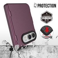 Coque de téléphone antichoc en PC mat pour iPhone Duo, coque pliable antichoc à axe central avec motif animal pour Apple 18 Duo