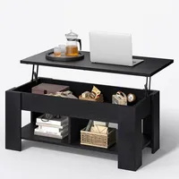 Table basse extensible avec rangement caché et ouvert