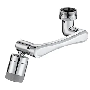 1080 Multi-angle Telescopic Adjustable Swivel Sink Faucet Extender with 2 Water Outlet Modes - Product Image 5