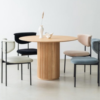 Vente d'usine : Table de salle à manger moderne en panneaux de bois, design tendance, pour hôtels et appartements