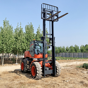 Carretilla elevadora hidráulica diésel integrada de 3,5 toneladas, carretilla elevadora todoterreno con tracción en las cuatro ruedas para secciones de carretera complejas - Product Image 5