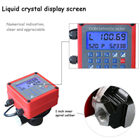 Compteur de débit portable numérique pour équipement de mesure quantitatif, affichage numérique, volume préréglé, compteur de carburant en plastique