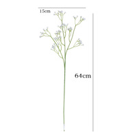 Fleurs artificielles réalistes en plastique, gypsophile fait main, tiges de gypsophile, décoration de mariage, décoration de fête, centre de table