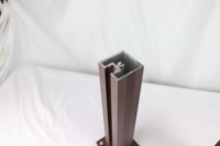 Poteau de balustrade en aluminium et verre robuste pour balcon et terrasse extérieurs