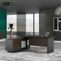 Photos 3D, échantillons d'images de bureau de direction, bureau en bois convertible, bureau en forme de L, vente en gros de bureaux de direction