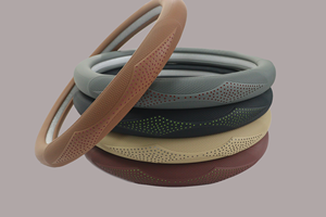 <span class=keywords><strong>Funda</strong></span> de Cuero PVC para <span class=keywords><strong>Volante</strong></span> de Coche, con Orificios de Ventilación, Transpirable, Protectora, Accesorios para el Interior del Coche - Product Image 6