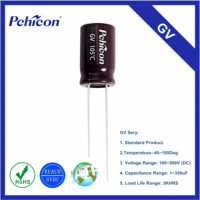Pchicon 450V100uF 18*30 GV 2000hrs condensateur électrolytique en aluminium fabricant d'origine pour adaptateur secteur condensateur 450v dc