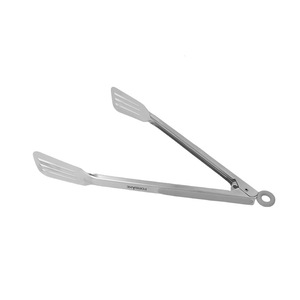 Fabake Stainless Steel Food <b>Tongs</b> Long Handle Heat Resistant For Frying And Grilling - Product Image 4