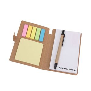 Bloc-notes personnalisé avec logo, mini bloc-notes en papier artisanal multifonctionnel pour étudiants avec stylo - Product Image 1