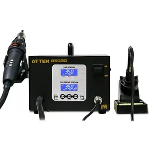 ATTEN AT8502D Lead-free Anti-static 2 in 1 hot air rework and soldering iron station Disassembly Welding Table