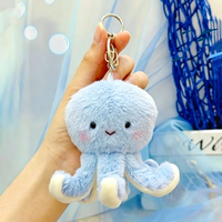 Porte-clés en peluche pieuvre personnalisé et mignon, breloque de sac pieuvre aux couleurs pastel, pour cadeau en Malaisie