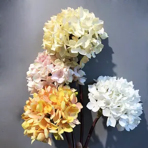 50CM fleur artificielle hortensia britannique hortensia peinture à l'huile arrangement de fleurs vintage fleur d'hortensia artificielle