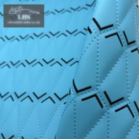 Revêtement de panneau de porte de voiture haut de gamme en cuir PU, matelassage 3D motif flèche diamant, épaisseur 5 mm, imperméable, écologique, finition personnalisable