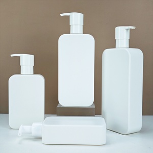 High-quality White Hand Soap Plastic Lotion <b>Pump</b> <b>Bottle</b> with White Cap 500ml Custom Skincare Shampoo Lotion <b>Pump</b> <b>Bottle</b> - Product Image 3