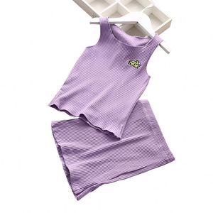 Muestra Gratuita, Envío Gratuito, Venta al por Mayor de Ropa, Vestidos Tipo Chaleco para Niñas, Estilo Occidental, Color Sólido, de Fábrica China - Product Image 1