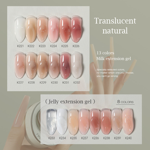 MRNAIL Nude Color Strukturelles UV-<span class=keywords><strong>Gel</strong></span> Nagel verlängerung Schnellt rockn endes Gelee-<span class=keywords><strong>Gel</strong></span> für Nagels tudios - Product Image 5