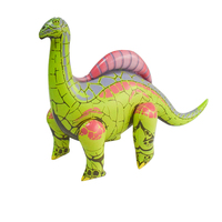 Dinosaure gonflable T-Rex vert époustouflant de 70 cm, jouet en PVC écologique, parfait pour les jeux d'enfants en intérieur et en extérieur