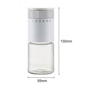 Nouvel Arrivage Moulin à Poivre et à Sel Manuel Réglable pour la Maison, avec Molette de Grossièreté Ajustable, Ensemble de Moulins à Épices, Fabricant - Product Image 3